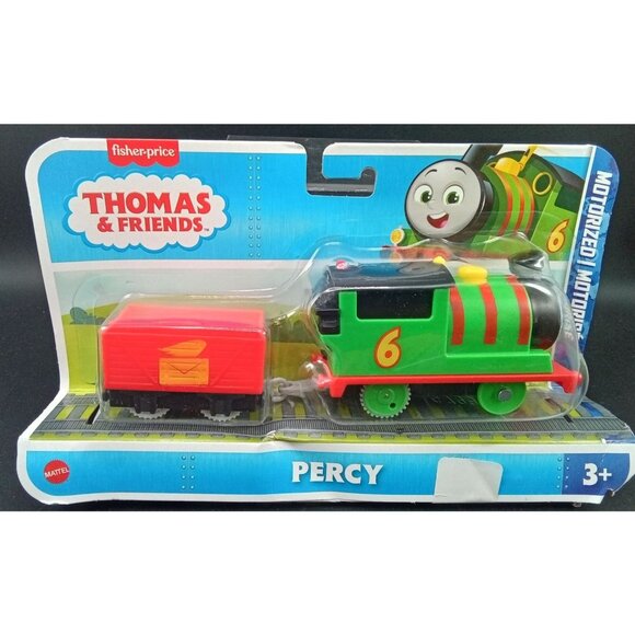 Thomas & Friends Fisher-Price Motorized Percy Engine Train Toy 3+ Plastic - Picture 1 of 4